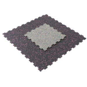 Interlock Rubber Tile Gym Flooring